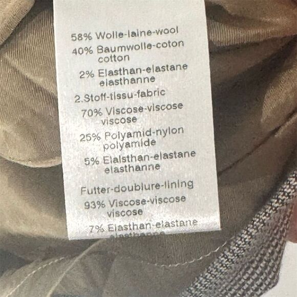 Akris Punto US 4 Sleeveless Wool Blend Sheath Dress Brown Plaid Career Academia - Picture 9 of 10